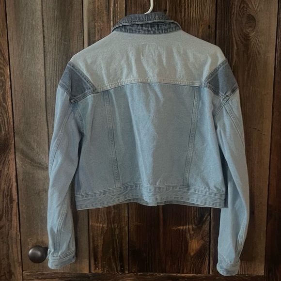 Wild Fable Women's Patchwork Denim Jacket (Blue, Medium) Like New - Picture 4 of 4